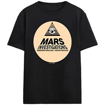 Men's Veronica Mars Mars Investigations Circle Logo Graphic Tee
