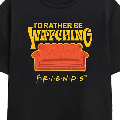 Men's Friends I'd Rather Be Watching Friends Graphic Tee