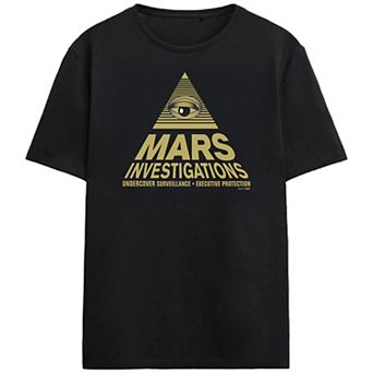 Men's Veronica Mars Mars Investigation Pyramid Logo Graphic Tee