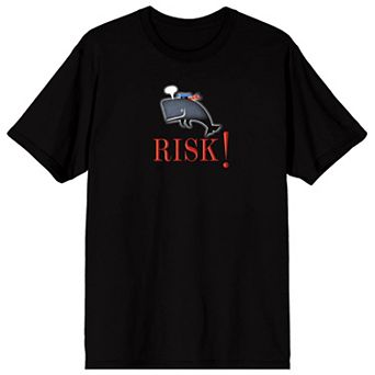 Men's Risk! Whale With a Hat Graphic Tee