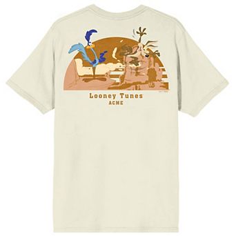Men's Looney Tunes Road Runner & Wile E. Coyote Short Sleeve Graphic T-Shirt