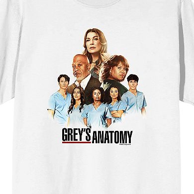Men's Grey's Anatomy Meredith Grey, Miranda Bailey, & Characters Graphic Tee