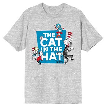 Men's Dr. Seuss The Cat In The Hat Title Artwork Athletic Graphic Tee