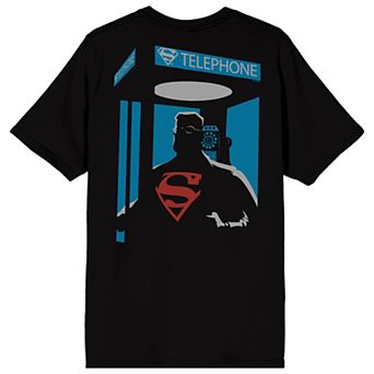 Men's DC Comics Superman Telephone Booth Graphic Tee