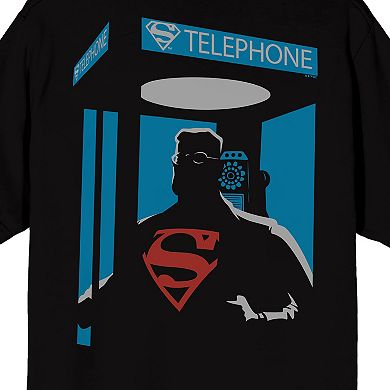 Men's DC Comics Superman Telephone Booth Graphic Tee