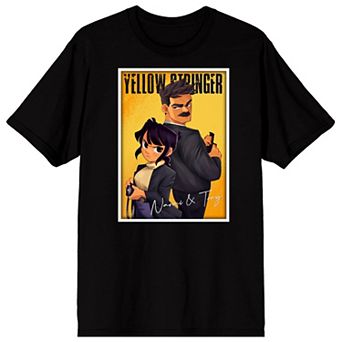 Men's Yellow Stringer Naomi & Tony Graphic Tee