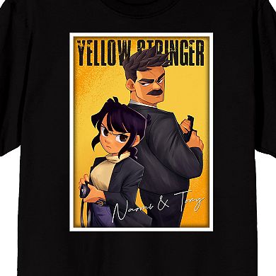 Men's Yellow Stringer Naomi & Tony Graphic Tee