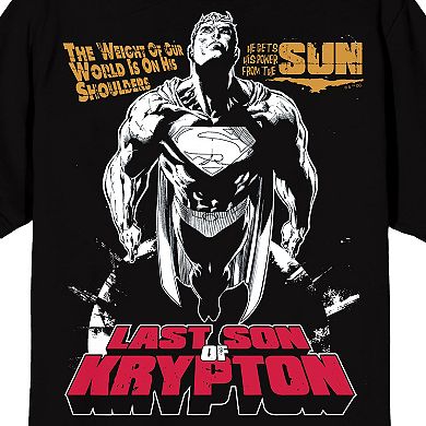 Men's DC Comics Superman Last Son Of Krypton Graphic Tee