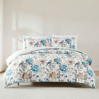 Lush Decor Bird & Hydrangea Reversible 3 pc Duvet Cover Set
