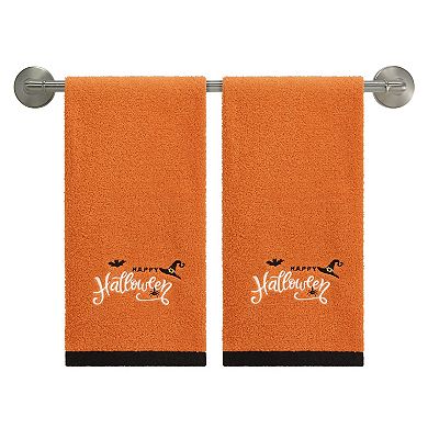 Avanti 2-Pack Happy Halloween Icons Hand Towel