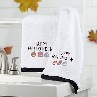 Avanti 2-Pack Happy Halloween Pastel Pumpkins Hand Towel