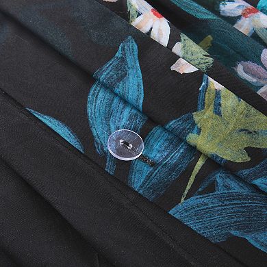 Lush Decor Fantasy Floral 3-Piece Duvet Cover Set