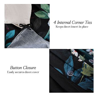 Lush Decor Fantasy Floral 3-Piece Duvet Cover Set