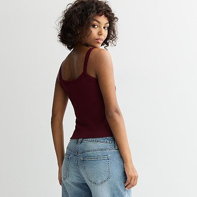 Juniors' SO® Lace Trim Cami