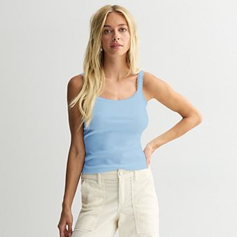 Juniors' SO® Lace Trim Cami