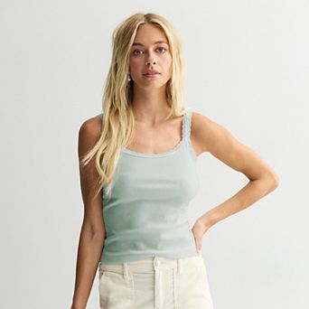 Juniors' SO® Lace Trim Cami