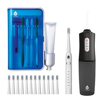Complete Oral Care Bundle USB Rechargeable Sonic Toothbrush, Water Flosser & UV Toothbrush