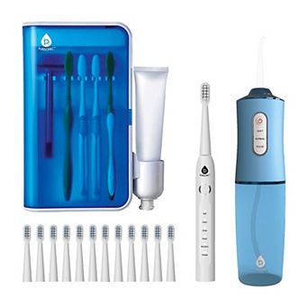 Complete Oral Care Bundle USB Rechargeable Sonic Toothbrush, Water Flosser & UV Toothbrush