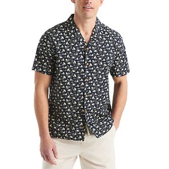 Men's Nautica Camp Collar Printed Shirt