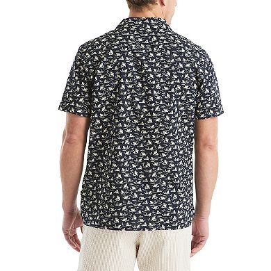 Men's Nautica Camp Collar Printed Shirt