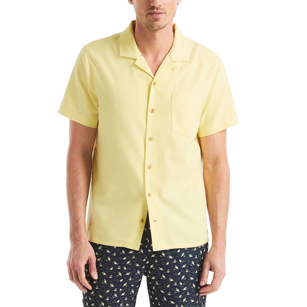 nautica short sleeve dress shirts Nautica Men's Short-Sleeve Linen Shirt