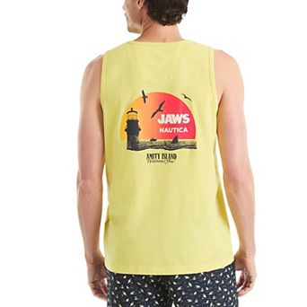 Men's Nautica Jersey Jaws Logo Tank Top