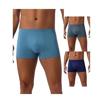 3 pc Men's Underwear Regular Fit Soft Comfortable Solid Color Basic Boxer Briefs