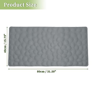 Bath Mat with Suction Cups, Bath Mat for Anti Slip, Rubber Bathtub Mat for Bathroom