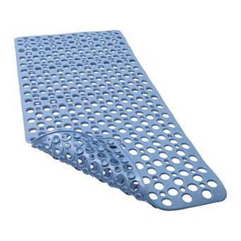 Bathtub Shower Mat, Bath Mat with Drain Hole and Suction Cups, Bath Mat for Tub Nonslip