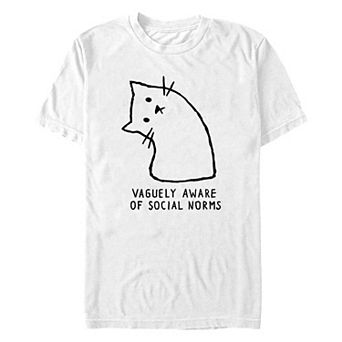 Big & Tall Vaguely Aware Of Social Norms Graphic Tee