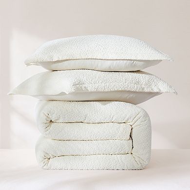 Lush Decor Lotti Boucle 3-Piece Duvet Cover Set