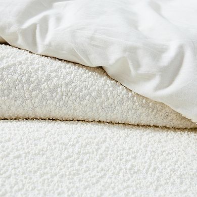 Lush Decor Lotti Boucle 3-Piece Duvet Cover Set