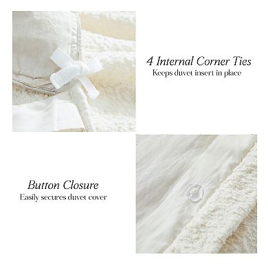 Lush Decor Lotti Boucle 3-Piece Duvet Cover Set