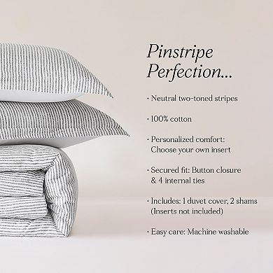 Lush Decor Lima Stripe 3-Piece Duvet Cover Set