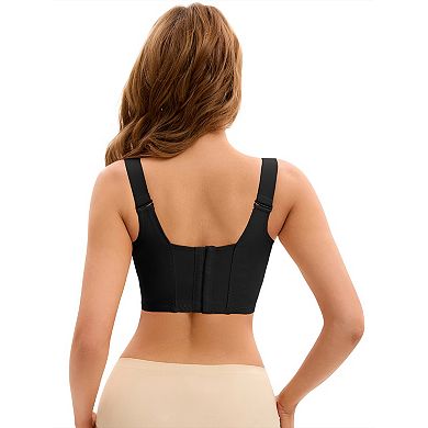 2 Packs Women's Push Up Wirefree Convertible Bras 6 Hooks Underwear