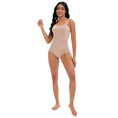 2 Packs Women's Cami Convertible Straps Slimming Waisted Shapewear Hipon Bottom Hip Lifter Bodysuit