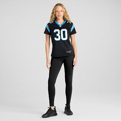 Women's Nike Chuba Hubbard Black Carolina Panthers Team Game Jersey