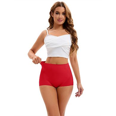 2 Packs Women's High-Waisted Underwear Briefs Tummy Control Hip Lifter Control Panties