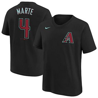 Youth Nike Ketel Marte Black Arizona Diamondbacks Name & Number T-Shirt