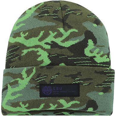 Men's Nike Camo LSU Tigers Veterans Day Cuffed Knit Hat