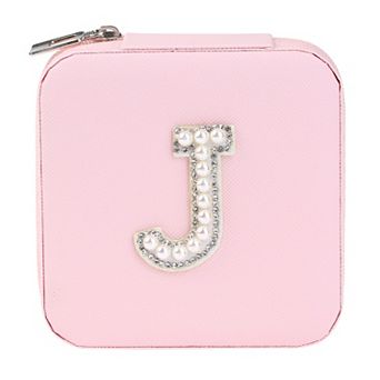 Portable Jewelry Box, Mini PU Leather Jewelry Organizer Boxes Storage Display Holder 3.9*3.9*2 Inch