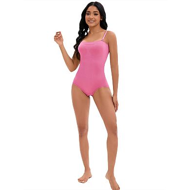 3 Packs Women's Cami Convertible Straps Slimming Waisted Shapewear Hipon Bottom Hip Lifter Bodysuits