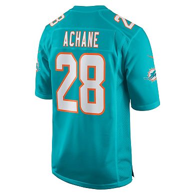 Men's Nike Devon Achane Aqua Miami Dolphins Player Game Jersey