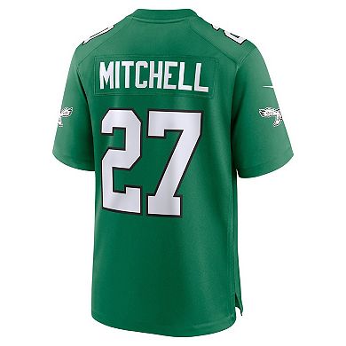 Men's Nike Quinyon Mitchell Kelly Green Philadelphia Eagles Alternate Game Jersey