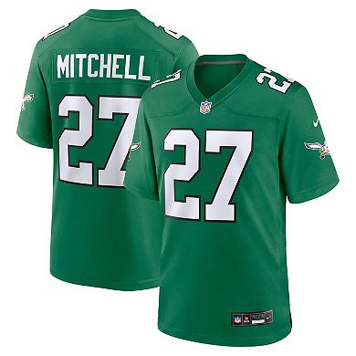 Men's Nike Quinyon Mitchell Kelly Green Philadelphia Eagles Alternate Game Jersey