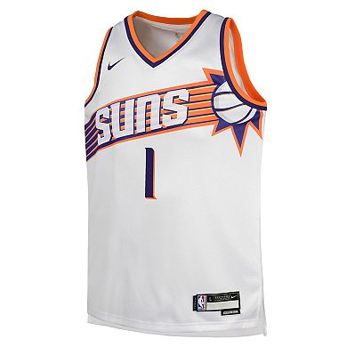 Youth Nike Devin Booker White Phoenix Suns Swingman Jersey - Association Edition