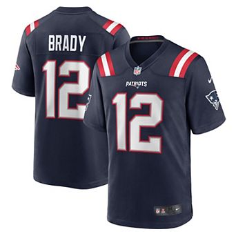 Men's Nike Tom Brady Navy New England Patriots Game Retired Player Jersey