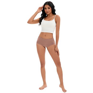 2 Packs Women's High Waist Tummy Control Briefs Underwear Hip Lifter Control Panties