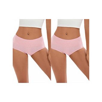 2 Packs Women's High Waist Tummy Control Briefs Underwear Hip Lifter Control Panties