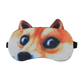 1 pc Portable Akita Sleep Mask for Hotel Yellow